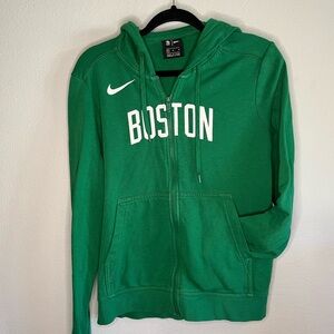 Nike Green Boston Full-Zip Hoodie